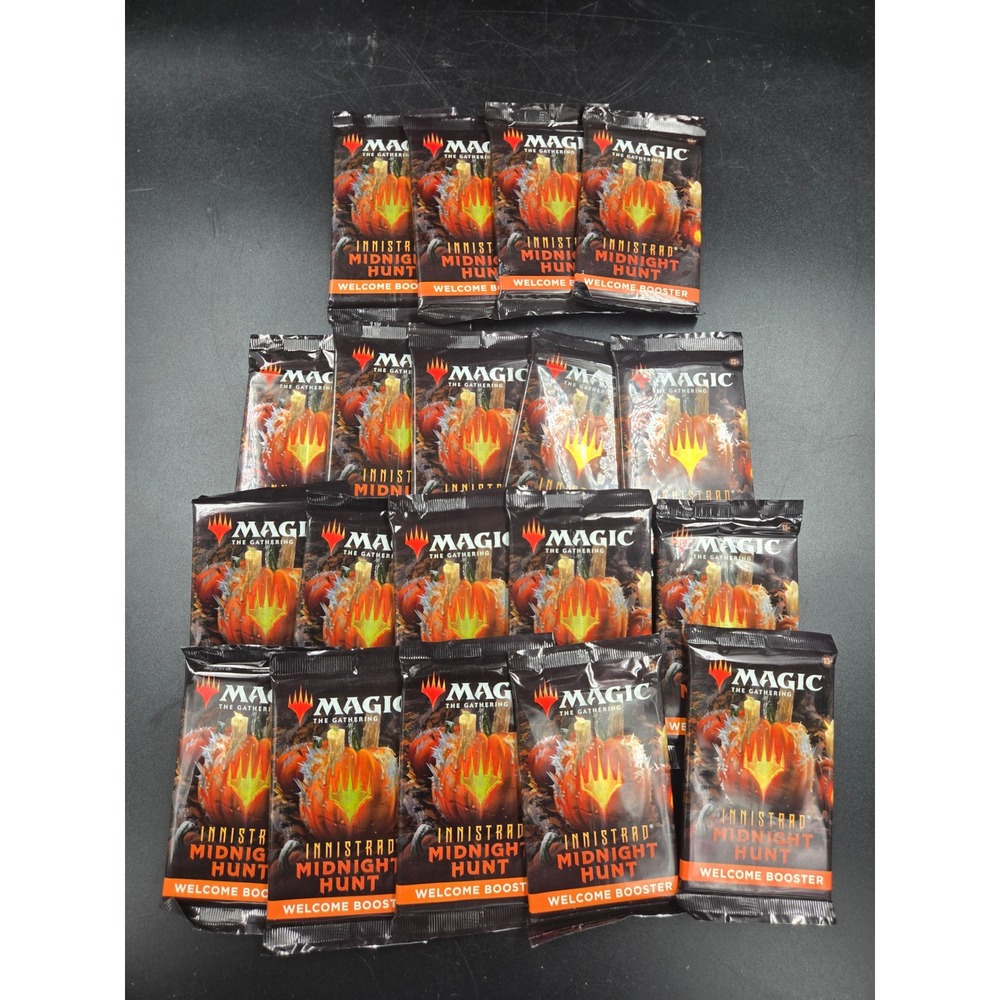 Magic MTG Innistrad Midnight Hunt Welcome Booster Packs Lot of 19 Sealed